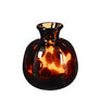 Toro vaas glas bruin - h11xd9,5cm