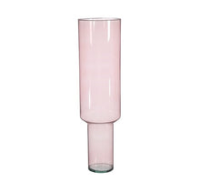 Fallon vase recycled glass l. pink - h70xd19cm