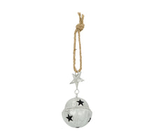 Bell metal with hanger 8x8x16cm Silver