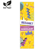 Bedankt voor het schooljaar Pakje à 25 kaartjes MC Eco