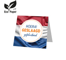 Hoera! Geslaagd - Gefeliciteerd Pakje à 12 kaartjes MC ECO