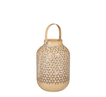 Ciska lantaarn l.bruin - h25xd16cm