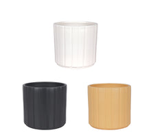 Ralph pot Oker, Grijs, Wit assortie - h13xd14cm