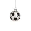 Ornament football silver - h7.5cm