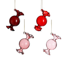 Ornament Süßigkeiten d.rot braun rosa 4 sortiert - b4xh7,5cm