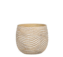 Hendrick pot rond creme - h19xd21,5cm