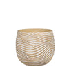 Hendrick pot rond creme - h19xd21,5cm