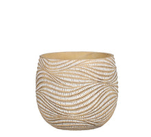 Hendrick pot rond creme - h20xd23,5cm