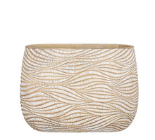 Hendrick pot ovaal creme - l42xb20xh30cm