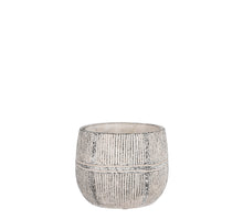 Olaf pot round gray - h10.5xd13cm