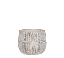 Olaf pot round gray - h12.5xd14cm