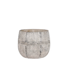 Olaf pot round gray - h13.5xd16.5cm