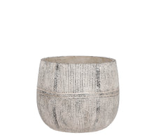 Olaf pot round gray - h15.5xd18.5cm
