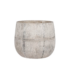 Olaf pot round gray - h18.5xd21cm