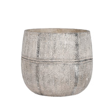 Olaf pot round gray - h20xd22.5cm