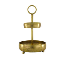 Etagiere metal 22x22x37cm Gold