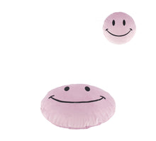 Cushion round smiley polyester 38x38x6cm Lilac