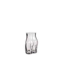 Silhouette vaas glas - l8xb5,5xh12cm