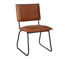 Caro stoel lichtbruin - l56xb52xh84cm
