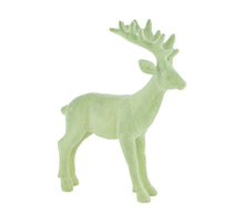 Figurine reindeer polyresin 15x4x18cm Green