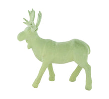 Figurine reindeer polyresin 19x7x19cm Green