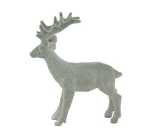 Figurine reindeer polyresin 15x4x18cm Grey