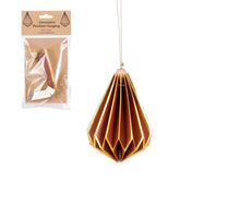 Ornament druppel rood - h13,5xd12cm
