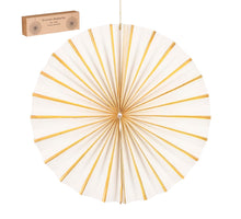 Waaier hangend wit - h2xd30cm
