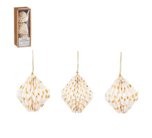 Ornament ui goud 3 stuks - h7,5xd8cm