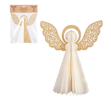 Ornament engel wit - h30xd30cm