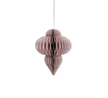 Ornament pegel recycled paper l.paars - h18xd13cm