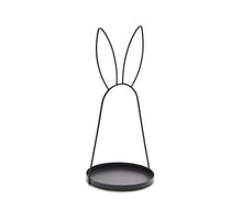 Metal rabbit tray Ø23x49cm