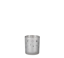 Tea light holder star white - h10xd9cm