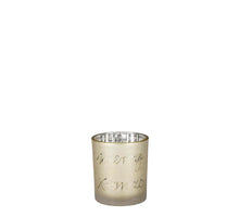 Arya tea light holder gold - h10xd9cm