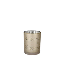Arya tea light holder gold - h12.5xd10cm
