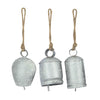Bell metal with hanger 7x7x13cm Mixed Silver