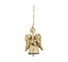 Hanger angel metal 12x8x18cm Antique gold