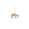 Ornament deer gold - l9xb2xh5.5cm