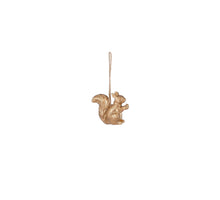 Ornament eekhoorn goud - l6,5xb2,5xh5,5cm