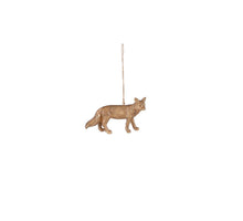 Ornament vos goud - l9,5xb3xh5,5cm