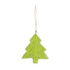 Hanger tree mango wood 10x1x8cm Green mix