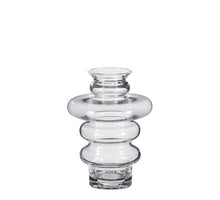 Ivory glass vase - h19xd14cm