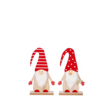 Kerstman rood 2 assorti - l16xb6xh28cm