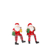 Kerstman rood 2 assorti - l8xb6,5xh18cm