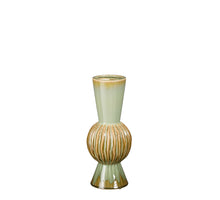 Noor vase l. green - h33xd13.5cm