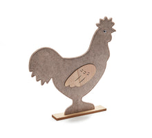 Felt rooster 38x41cm