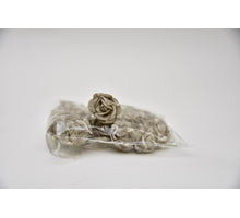 Foam rose 2.5cm 20pc light gray ''de luxe''
