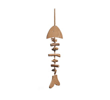 Wooden fish skeleton 19x70cm