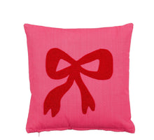 Kussen strik fuchsia - l45xb45xh10cm