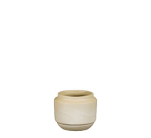 Aveiro pot rond taupe - h13xd15cm